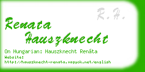renata hauszknecht business card